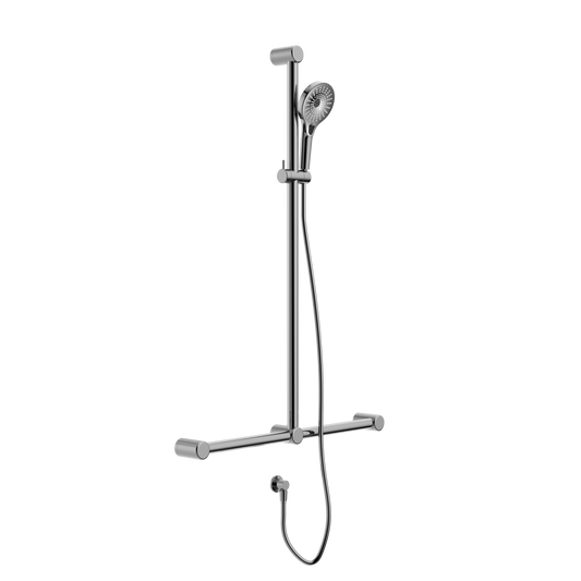 Mecca Care 32MM T Bar Grab Rail And Adjustable Shower Set 1100x750MM