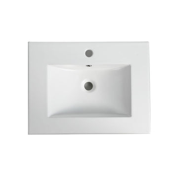 Ceramic Vanity Top Square Bowl