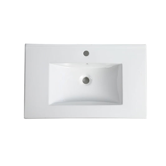 Ceramic Vanity Top Square Bowl