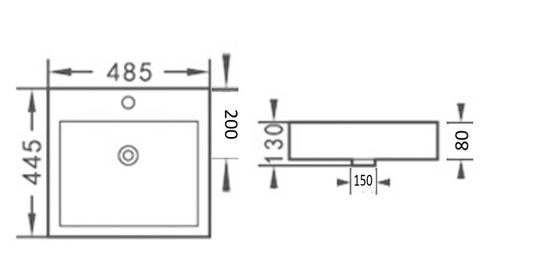 Gloss White – Insert Basin