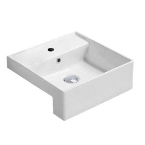 Gloss White – Inserted, Semi Recess Basin