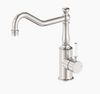 York Kitchen Mixer Hook Spout With White Porcelain Lever