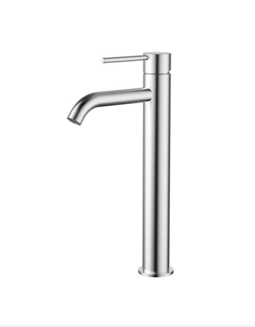 Star Mini High Rise Basin Mixer Curved Spout