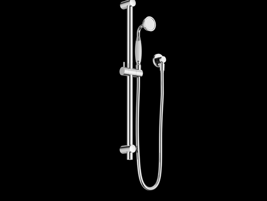 York Shower Rail With White Porcelain Hand Shower