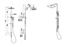 Luxus Multifunction Shower With 250MM Overhead Rain Shower