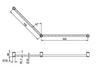 Mecca Care 32MM DDA Grab Rail Set 45 Degree 750x900MM