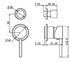 Dolce Shower Mixer With Diverter Separate Back Plate Trim Kit Only