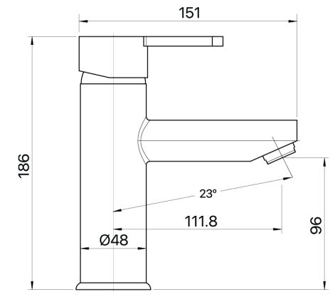 Magnolia Upright Basin Mixer