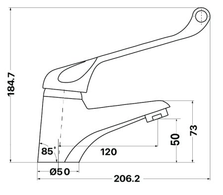 Cayenne Care Fixed Basin Mixer