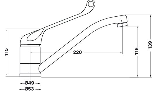 Cayenne Care Swivel Basin Mixer