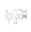 Mecca Shower Mixer 80mm Plate