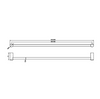 Zen SS316L Single Towel Rail 600-800mm