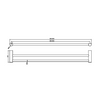 Zen SS316L Double Towel Rail 600-800mm