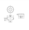 100mm Round Tile Insert Floor Waste 50mm Outlet