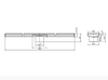 Tile Insert V Channel Floor Grate 80mm Outlet With Hole Saw