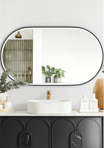 LED Noosa 1200(W)x750(H) Metal Frame Mirror- Install Horizontal or Vertical