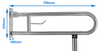 Care Drop Down Foldable Grab Rail with Leg