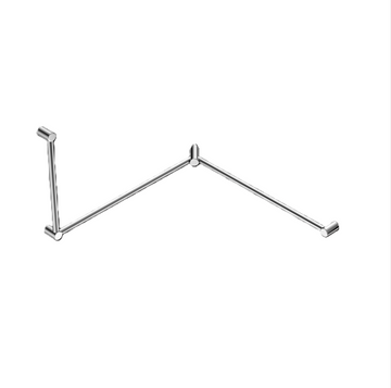 Mecca Care 32mm DDA Toilet Grab Rail Set 90 Degree Continuous 600x1065x1025mm