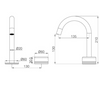 SERENITY PROGRESSIVE BASIN MIXER ARC SPOUT WITH CARRARA HANDLE