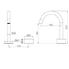 SERENITY PROGRESSIVE BASIN MIXER ARC SPOUT WITH METAL HANDLE
