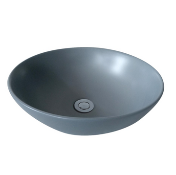 Matte Grey Fine Ceramic Basin