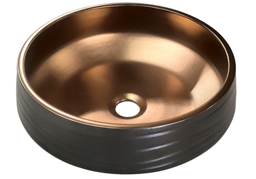 Matte and Copper Art Basin