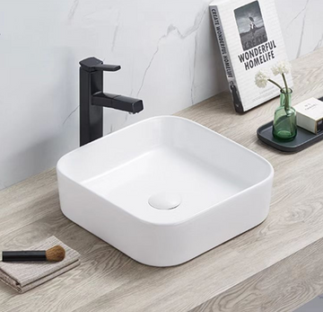 Ultra Slim Gloss White Fine Ceramic Basin