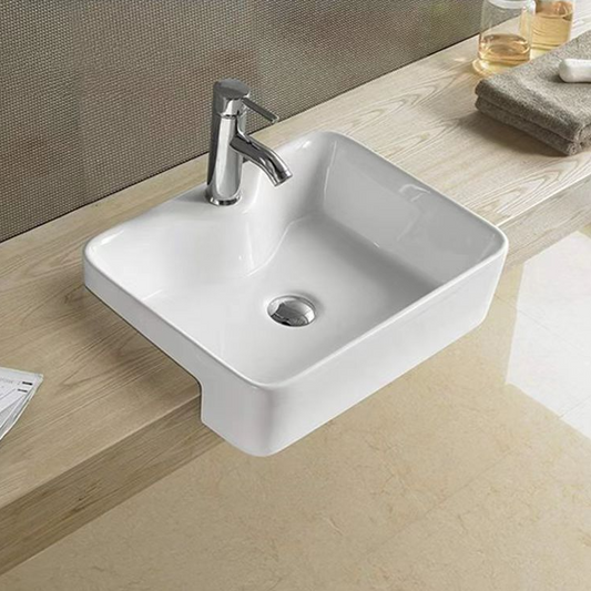 Gloss White Semi Insert Basin