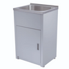 Stainless Steel Laundry Tub and Cabinet