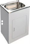 Stainless Steel Laundry Tub and Cabinet