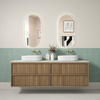Venetta Fluted Framed Wall Hung Vanity