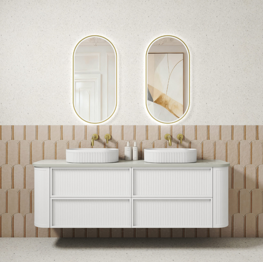 Ramee Fluted Wall Hung Vanity
