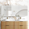 LED Newport Woodland Oak Shaving Cabinet - Premium Edition