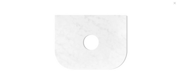 Bondi Cloudy Carrara Solid Surface Top