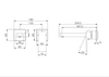 Celia Wall Basin/Bath Mixer Separate Back Plate Trim Kits Only