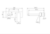 Celia Wall Basin/Bath Mixer Trim Kits Only