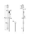 BERLIN MULTIFUNCTION SHOWER ON RAIL