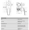 BERLIN SQ Shower Diverter Mixer Trim Kit