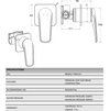 BERLIN SQ BATH/SHOWER MIXER TRIM KIT