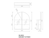 Boston Half Moon Shaving Cabinet- Pre-order