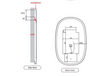 Valmont Vertical LED Mirror