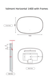 Valmont Hortizontal LED Mirror (1400mm)