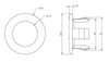 Basin Overflow Insert HALO and solid Styles