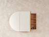 Amber Oval Edge Shaving Cabinet