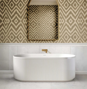 Attica Havana Fluted Bath with Overflow
