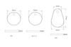 Round Seat Hinge Cover (Pair)