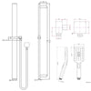 Bellino Sliding Shower Rail