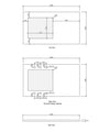Bondi Fluted Base Cabinet Kit (1060mm)