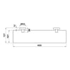 Chia 450mm Glass Shower Shelf