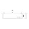 Chia Metal Shower Shelf
